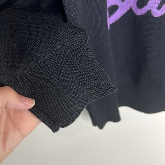 Barbie Echo logo black and multi crew neck sweater size Medium - Picture 6 of 13